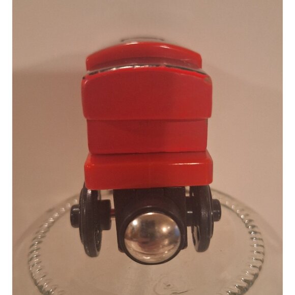 2012 Music Caboose Sodor Train Line Tested Works Red W Black Roof Wood Plastic - Picture 4 of 8